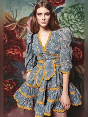 NWT Celia B Maguay Dress‎ In Teal Corduroy Size XL